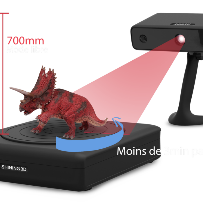 3D сканер Einscan S фото 5 Shining 3D 3D сканер Einscan S — настольный 3D-сканер, ракурс 5