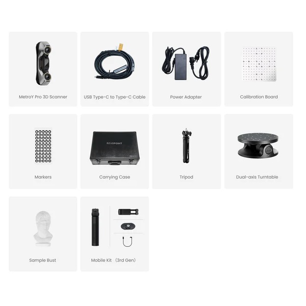 3D сканер Revopoint MetroY Pro фото 3 3D сканер Revopoint MetroY Pro — ручной 3D-сканер, ракурс 3