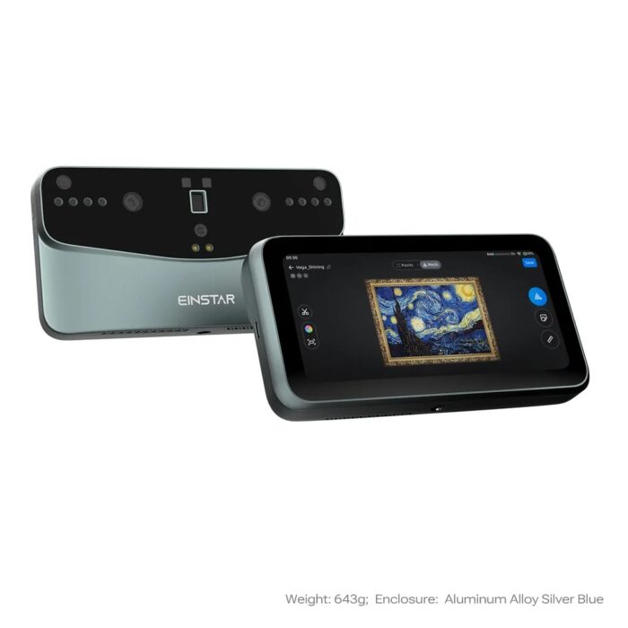 3D сканер Shining 3D EinStar Vega Silver Blue фото 1 3D сканер Shining 3D EinStar Vega Silver Blue — ручной 3D-сканер